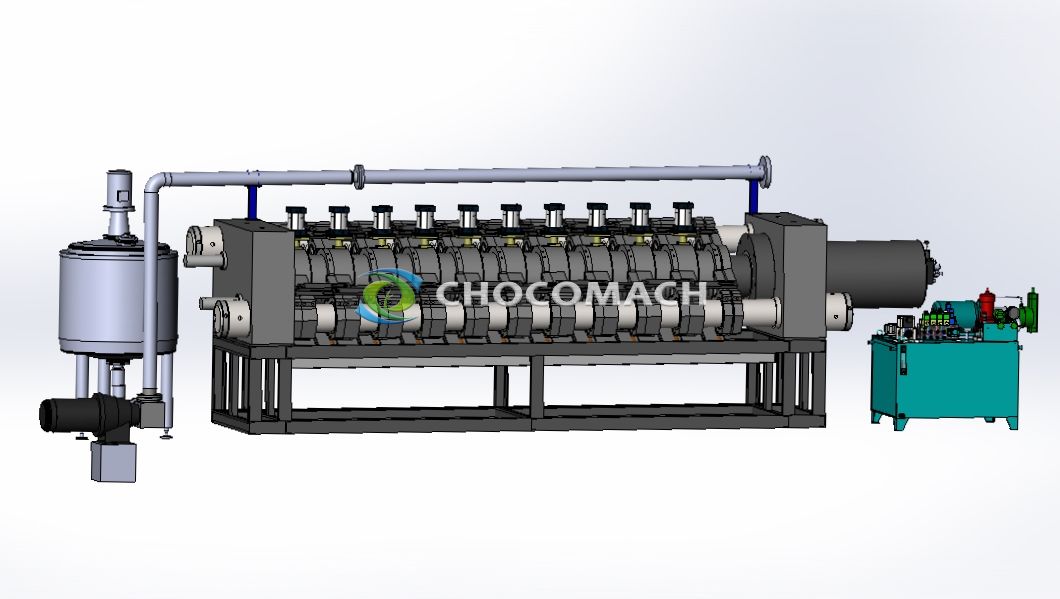Mid fat cocoa power production line YZW/L