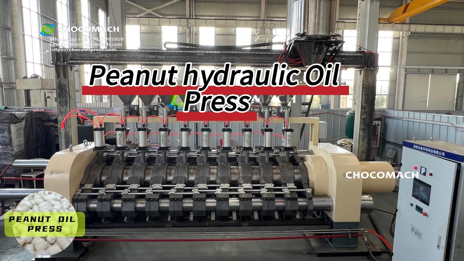 Peanut kernels are pressed without using the filter cloth. no manual intervention required.