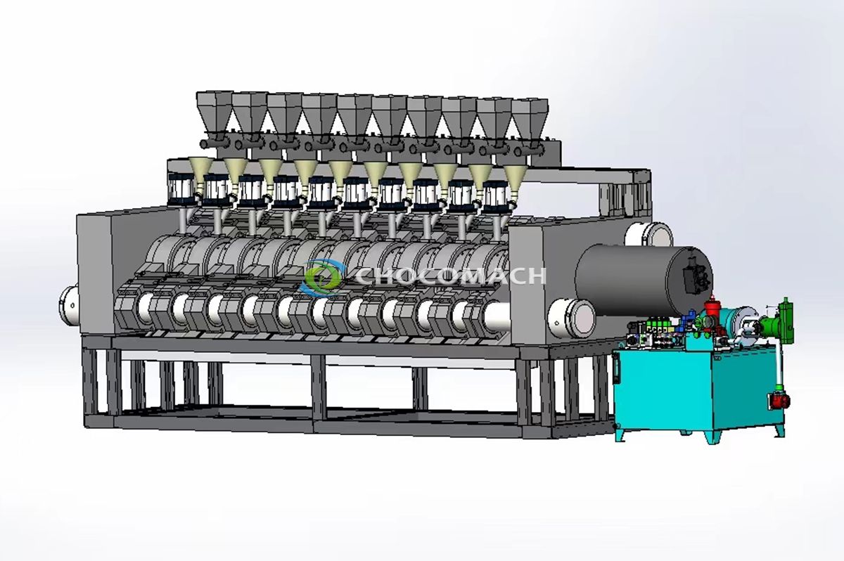 Sesame kernel horizontal automatic hydraulic oil press line YZW